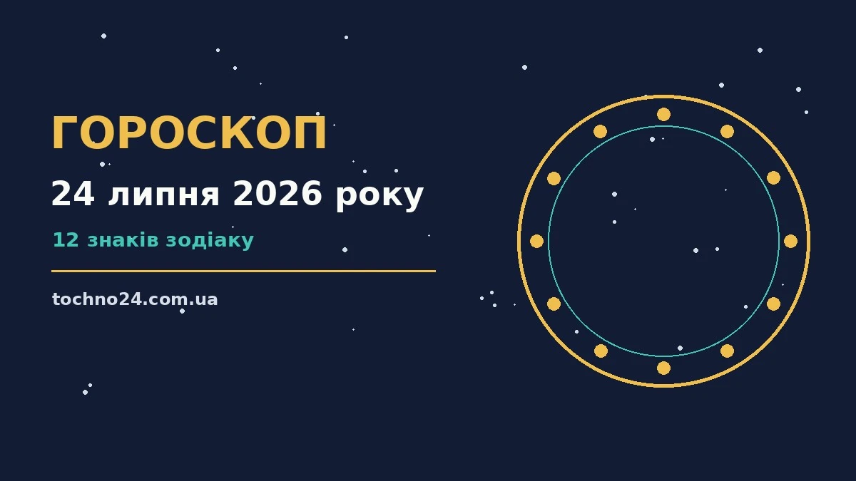 Календар із позначкою 24 липня 2026 року, зошит із планами на день і чашка чаю на дерев'яному столі