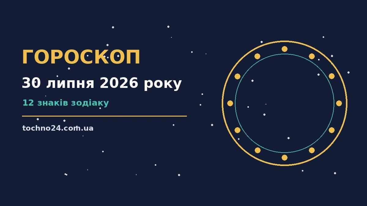 Щоденний гороскоп на 30 липня 2026 року з порадами щодо кар'єри і фінансів на тлі ранкового столу з нотатками