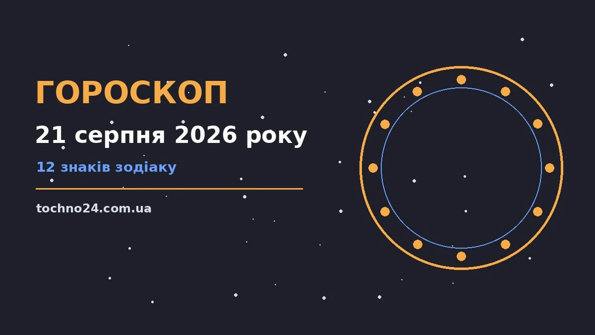 Гороскоп на 21 серпня 2026 року: підказки перед важливим кроком для спокійних і точних рішень