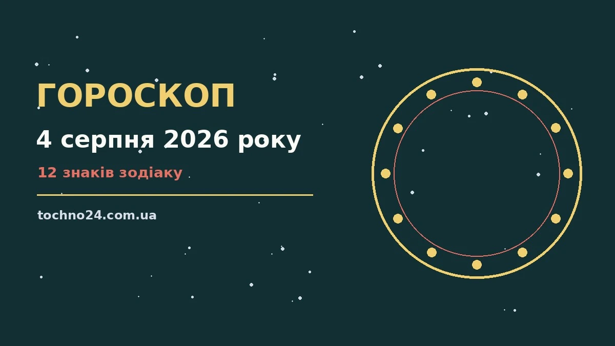 Гороскоп на 4 серпня 2026 року: ділові підказки для кар'єри, фінансів і переговорів