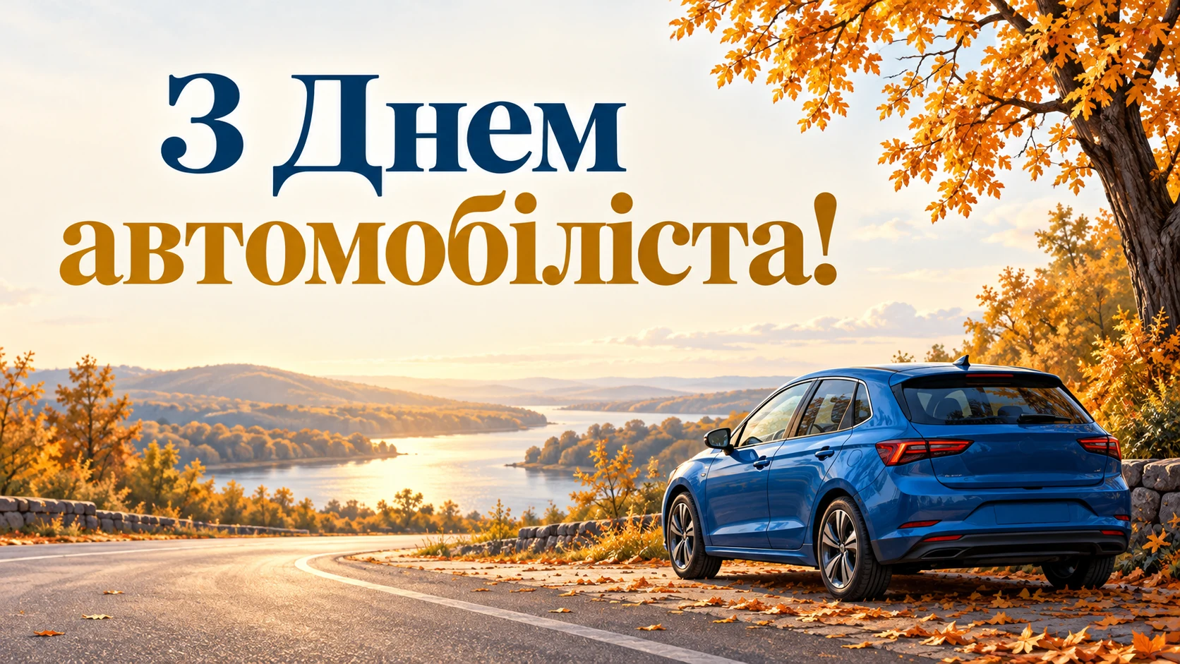 Листівки з Днем автомобіліста: короткі й теплі привітання